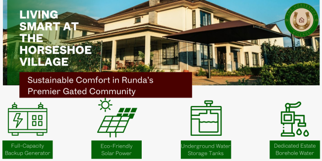Living Smart How Solar Water Heaters, Borehole Water & Backup Power Make Homes at The Horseshoe Village Resilient Living Smart: How Solar Water Heaters, Borehole Water & Backup Power Make Homes at The Horseshoe Village Resilient